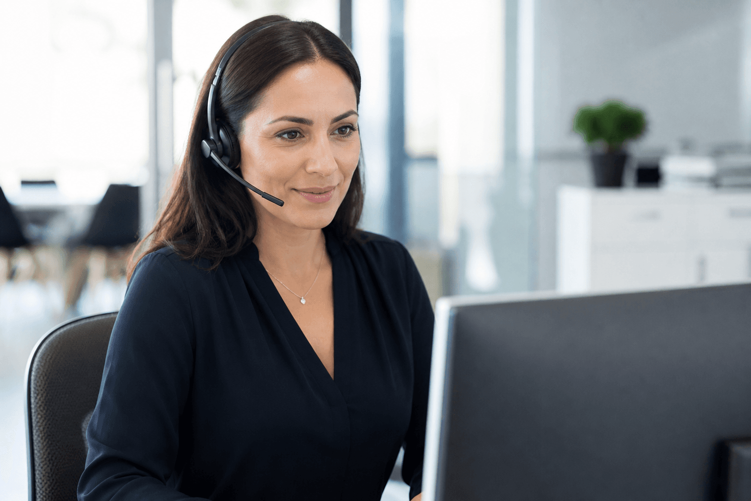 Ambit contact specialist assisting clients